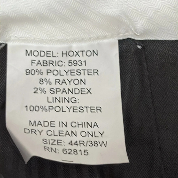The Savile Row Hoxton Suit Pants in Black - NWOT - Size 38 Waist (Pants Only) - Picture 6 of 6